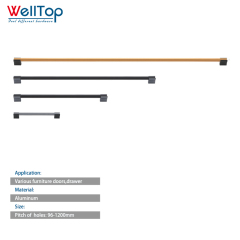 A0401017 High-Quality Aluminum Wardrobe Handles - Bold Black and Gold Accents,A0401017 High-Quality Aluminum Wardrobe Handles - Bold Black and Gold Accents,veitop hardware