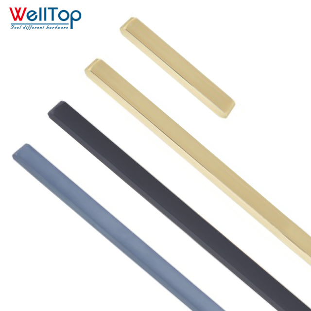 A0401007 Extended wardrobe handle cabinet shoe cabinet handle simple black gold aluminum alloy door handle,A0401007 Extended wardrobe handle cabinet shoe cabinet handle simple black gold aluminum alloy door handle,veitop hardware