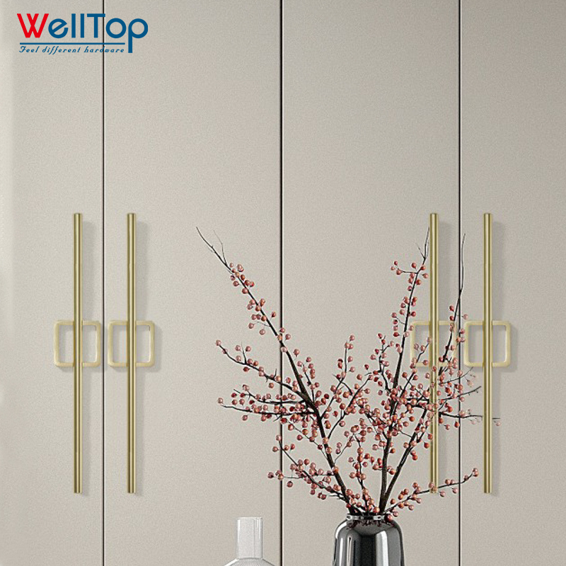 A0401047 Custom-Fit Gold Brushed Aluminum Cabinet Handles - High-End European Design,A0401047 Custom-Fit Gold Brushed Aluminum Cabinet Handles - High-End European Design,veitop hardware
