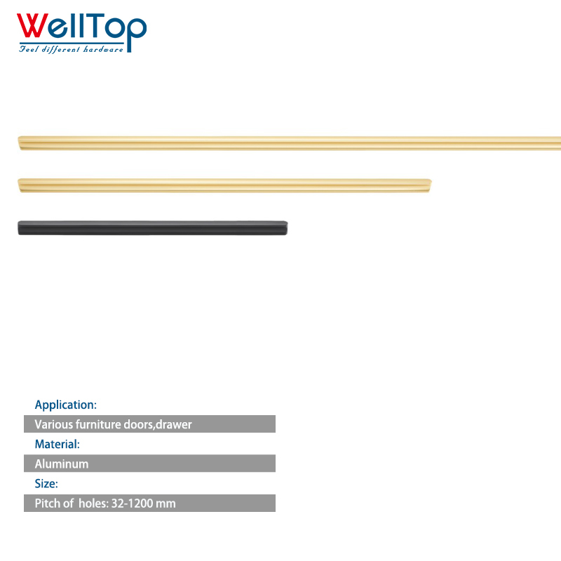 A0401050 Artisan Crafted Gold Brushed Aluminum Handles - Customize Your Cabinet Style,A0401050 Artisan Crafted Gold Brushed Aluminum Handles - Customize Your Cabinet Style,veitop hardware