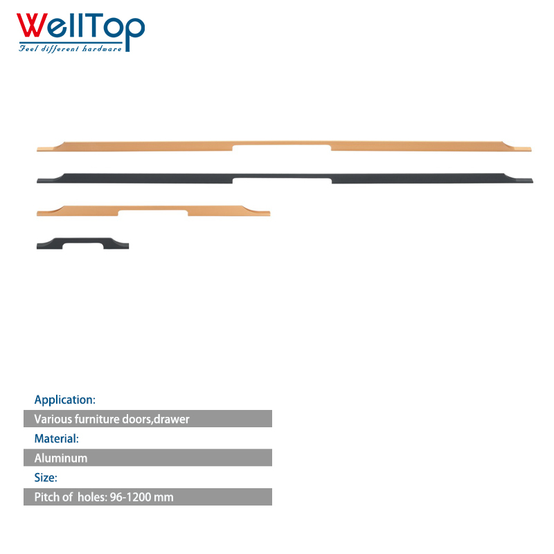 A0401043 Elegant Gold Brushed Aluminum Cabinet Handles - Tailored to Your Specifications,A0401043 Elegant Gold Brushed Aluminum Cabinet Handles - Tailored to Your Specifications,veitop hardware