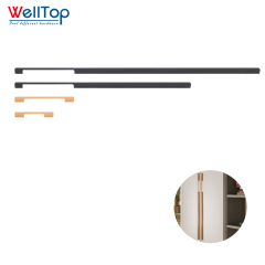 A0401041 Luxury Gold Brushed Aluminum Handles - Customizable for Kitchen and Bathroom Cabinets,A0401041 Luxury Gold Brushed Aluminum Handles - Customizable for Kitchen and Bathroom Cabinets,veitop hardware