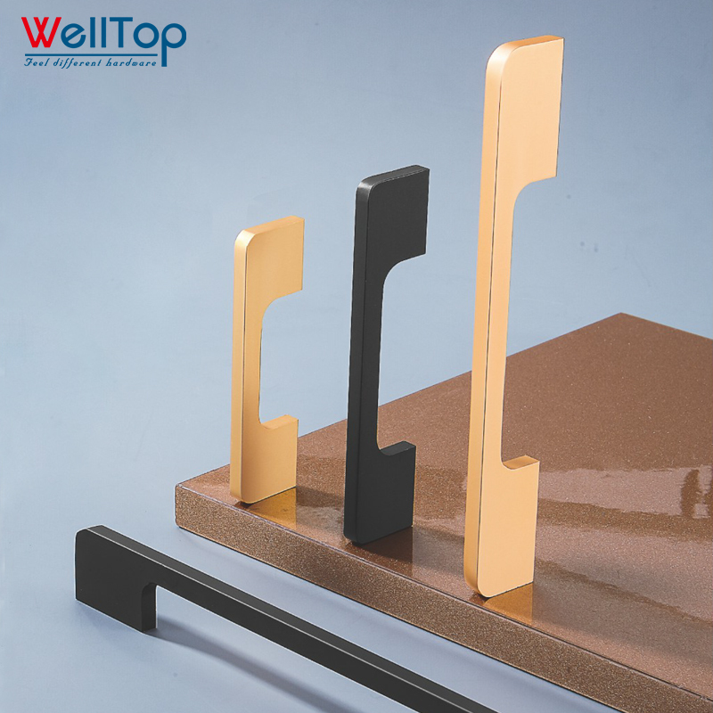 A0401041 Luxury Gold Brushed Aluminum Handles - Customizable for Kitchen and Bathroom Cabinets,A0401041 Luxury Gold Brushed Aluminum Handles - Customizable for Kitchen and Bathroom Cabinets,veitop hardware