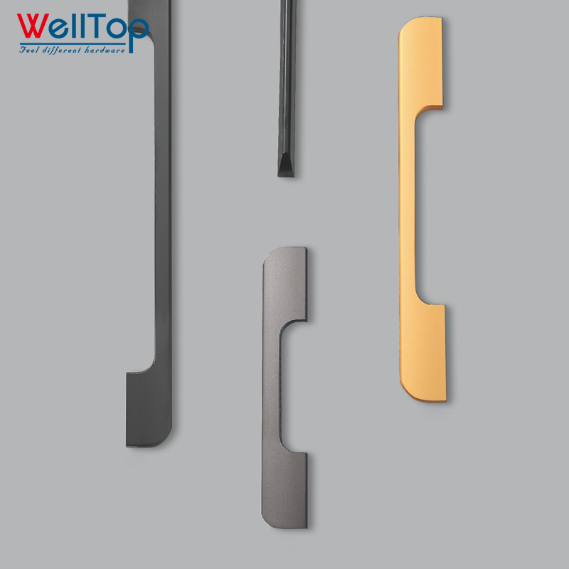 A0401055 High-Quality Aluminum Cabinet Furniture Handles at Factory Prices,A0401055 High-Quality Aluminum Cabinet Furniture Handles - Factory Prices, Modern Design,veitop hardware