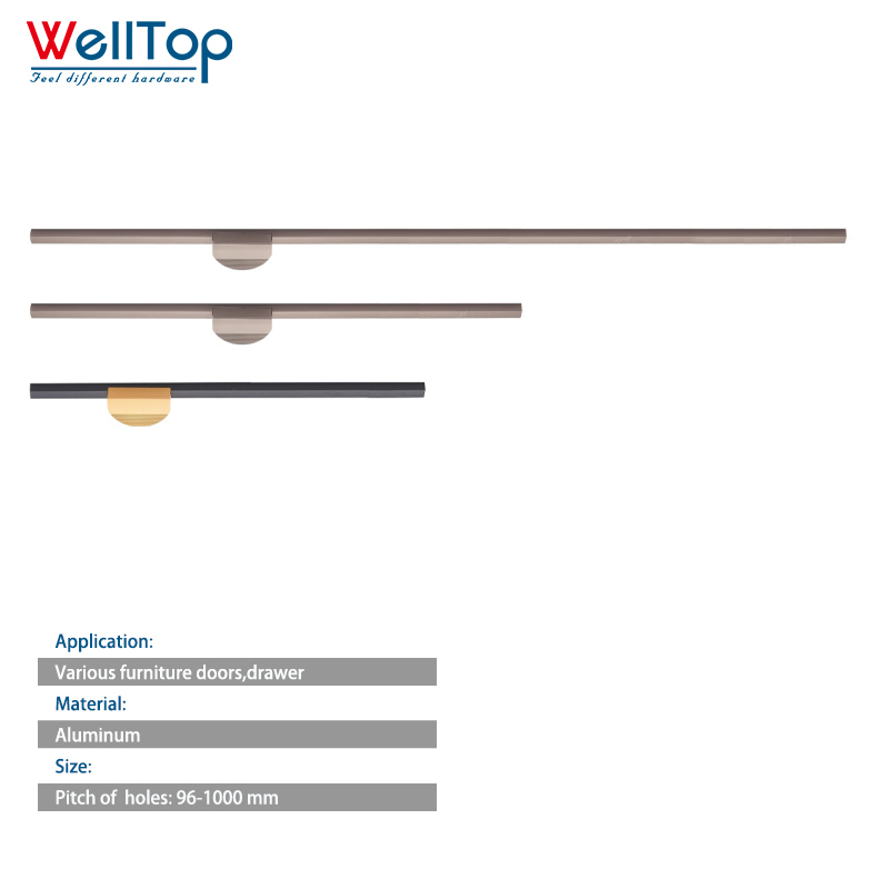 A0401045 Customizable Gold Brushed Aluminum Handles - Factory Direct, High-Quality Finish,A0401045 Customizable Gold Brushed Aluminum Handles - Factory Direct, High-Quality Finish,veitop hardware