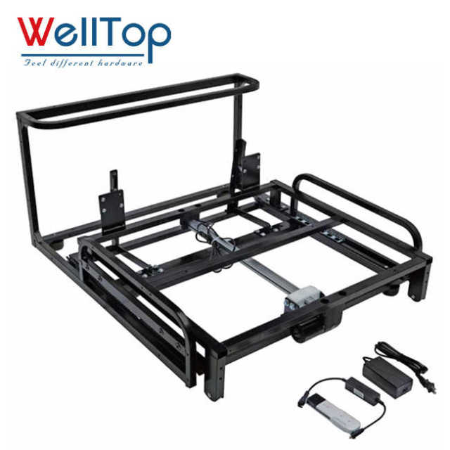 Heavy Duty Electric Recliner Sofa Bed Mechanism - Modern Space-Saving Remote Control Pull-Out Frame for Sleeper Sofas & Smart Furniture,New Arrivals Furniture Hardware Electric Recliner Sofa Bed Frame Chair Remote Control Slide Rail Black Sofa Bed Mechanism,veitop hardware