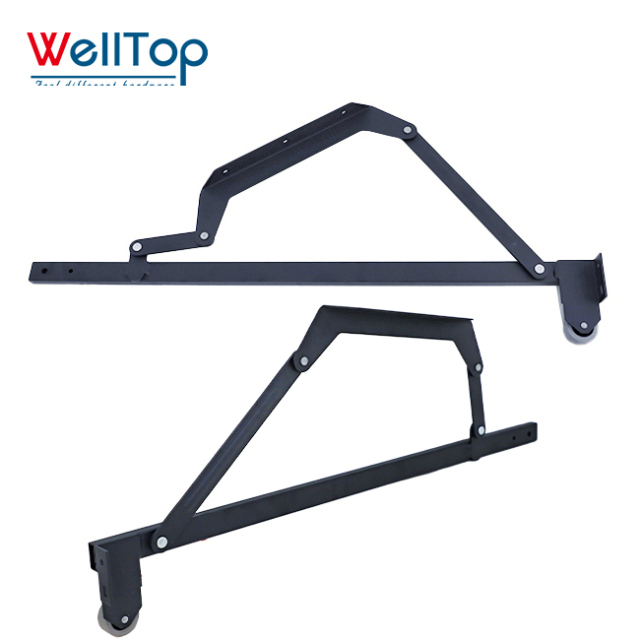 Heavy Duty Folding Sofa Bed Hinge Mechanism with Storage Lift Up Bracket for Furniture Hardware | WELLTOP,WELLTOP New Arrivals Furniture Accessories Hardware Storage Hinge Metal Folding Shelf Bracket Lift up Mechanism for Sofa Bed,veitop hardware