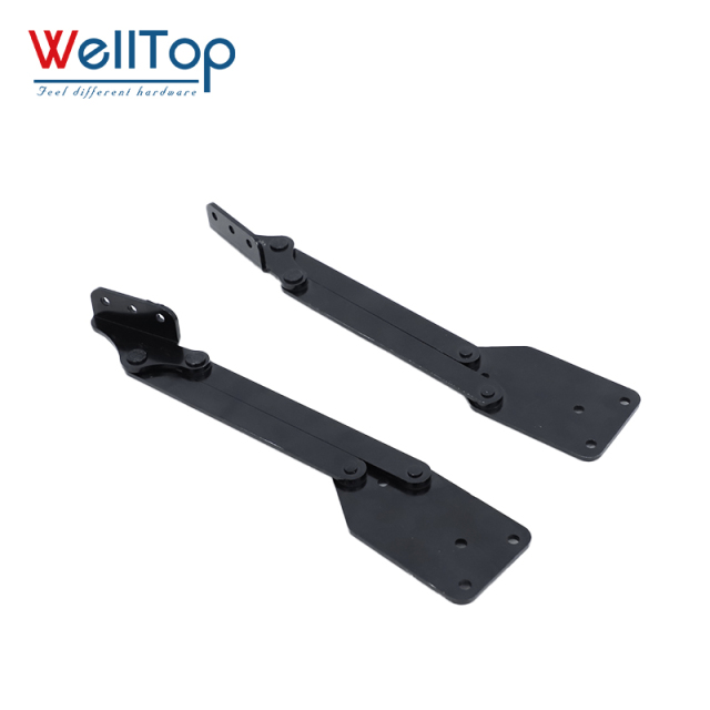 Heavy Duty Black Folding Metal Brackets - Adjustable Table Lift Mechanism & Wall Mounted Shelf Supports for RV, DIY Foldable Furniture & Tiny Homes,Wholesale Furniture Accessories Hardware Black Table Lift Mechanism Folding Metal Brackets Shelf Adjustable Furniture Hinges,veitop hardware