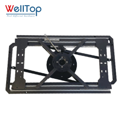 Heavy Duty 360° Rotating Folding Mechanism Hinge - Multi-Functional Swivel Bracket for RV Furniture, Sofa Beds & Space-Saving DIY Projects - WELLTOP 0101036-2,Customized Furniture Accessories Hardware 360° Rotating Table Slide Mechanism Swivel Extension Base Frame for Dining Table,veitop hardware