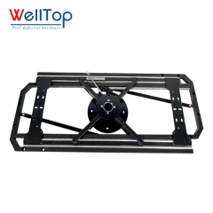 Heavy-Duty Swivel Extendable Table Mechanism - 360° Rotating Sliding Base for Dining Tables, Coffee Tables & Smart Furniture Hardware - WELLTOP 0110033,New Arrivals Furniture Accessories Hardware Sliding Table Mechanism Base Black Rotating Swivel Extendable Dining Table Frame,veitop hardware