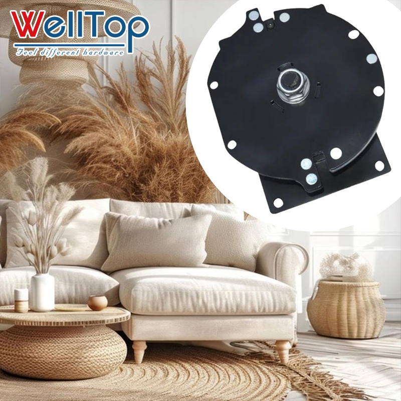 360 Degree Sofa Armrest Adjuster Swivel Plate - Multi-Angle Swivel Mechanism for Couch, Recliner & Smart Furniture - WELLTOP Premium Hardware,WELLTOP New Arrivals Furniture Accessories Hardware 360 Degree Armrest Adjuster Swivel Plate Swivel Mechanism for Sofa Couch,veitop hardware