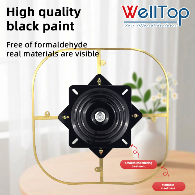 WELLTOP New Arrivals Furniture Accessories Hardware Swivel Plates Mechanism 360° Rotation Square Base for Sofa Chair Table,WELLTOP New Arrivals Furniture Accessories Hardware Swivel Plates Mechanism 360° Rotation Square Base for Sofa Chair Table,veitop hardware