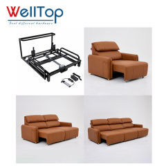 Heavy Duty Electric Recliner Sofa Bed Mechanism - Modern Space-Saving Remote Control Pull-Out Frame for Sleeper Sofas & Smart Furniture,New Arrivals Furniture Hardware Electric Recliner Sofa Bed Frame Chair Remote Control Slide Rail Black Sofa Bed Mechanism,veitop hardware