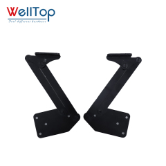 Heavy Duty Black Folding Metal Brackets - Adjustable Table Lift Mechanism & Wall Mounted Shelf Supports for RV, DIY Foldable Furniture & Tiny Homes,Wholesale Furniture Accessories Hardware Black Table Lift Mechanism Folding Metal Brackets Shelf Adjustable Furniture Hinges,veitop hardware