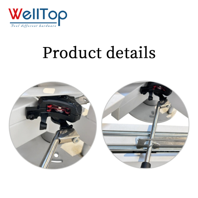 Heavy-Duty Swivel Dining Table Mechanism - 360° Rotating Extendable Table Frame Base for Smart Furniture & Space-Saving Dining Solutions - WELLTOP 0110033,Wholesale Furniture Accessories Hardware Swivel Dining Table Base Frame 360° Rotating Sliding Mechanisms for Extension Table,veitop hardware