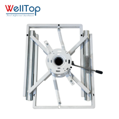 Heavy-Duty Swivel Dining Table Mechanism - 360° Rotating Extendable Table Frame Base for Smart Furniture & Space-Saving Dining Solutions - WELLTOP 0110033,Wholesale Furniture Accessories Hardware Swivel Dining Table Base Frame 360° Rotating Sliding Mechanisms for Extension Table,veitop hardware
