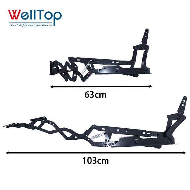 Adjustable Recliner Footrest Mechanism - Heavy Duty Metal Sofa Footrest Hinges & Bracket Hardware for Lazy Chairs & Reclining Furniture,WELLTOP New Arrivals Furniture Accessories Hardware Sofa Footrest Hinges Mechanism Bracket Adjustable Recliner Chair Mechanisms,veitop hardware