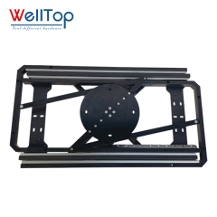 Heavy Duty 360° Rotating Folding Mechanism Hinge - Multi-Functional Swivel Bracket for RV Furniture, Sofa Beds & Space-Saving DIY Projects - WELLTOP 0101036-2,Customized Furniture Accessories Hardware 360° Rotating Table Slide Mechanism Swivel Extension Base Frame for Dining Table,veitop hardware