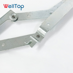 Heavy-Duty Adjustable Sofa Headrest Hinge Mechanism - Multi-Angle Ratchet Bracket for Armrests & Recliner Chairs - WELLTOP Premium Furniture Hardware,WELLTOP New Arrivals Furniture Accessories Hardware Z Shaped Metal Folding Hinge for Sofa Bed Mechanism for Furniture,veitop hardware