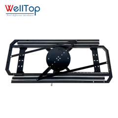 Heavy-Duty Swivel Extendable Table Mechanism - 360° Rotating Sliding Base for Dining Tables, Coffee Tables & Smart Furniture Hardware - WELLTOP 0110033,New Arrivals Furniture Accessories Hardware Sliding Table Mechanism Base Black Rotating Swivel Extendable Dining Table Frame,veitop hardware