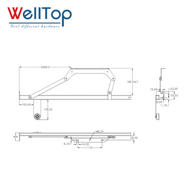 Adjustable Sofa Headrest Hinge Mechanism - Heavy Duty Metal Neck Support Bracket for Recliner Chairs & Sectional Sofas - WELLTOP Furniture Hardware,New Arrivals Furniture Hardware Adjustable Bed Mechanism Sofa Hinge Lifting Adjustable Metal Sofa Backrest Mechanism with Wheels,veitop hardware