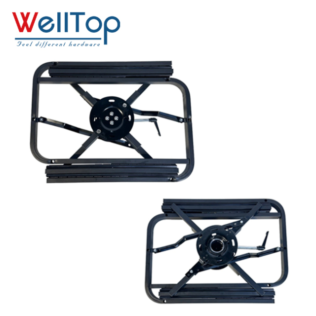 WELLTOP Factory Low Price Furniture Hardware Sliding 360° Rotating Extendable Dining Table Mechanism Lift up Swivel Base Frame,WELLTOP Factory Low Price Furniture Hardware Sliding 360° Rotating Extendable Dining Table Mechanism Lift up Swivel Base Frame,veitop hardware