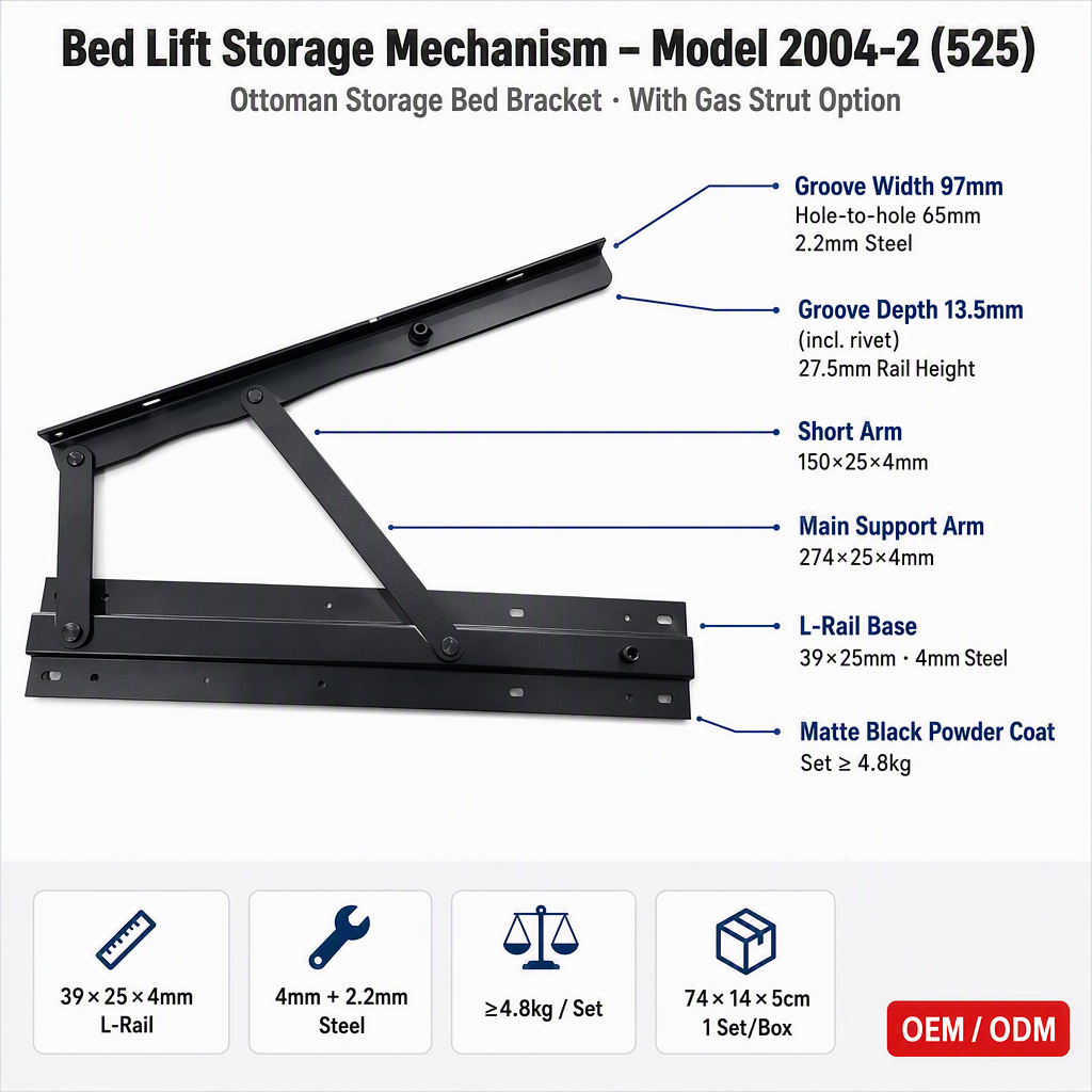 0202004 Versatile Adjustable Bed Frame Lifts – Custom Fit for Space Optimization,0202004 Versatile Adjustable Bed Frame Lifts – Custom Fit for Space Optimization,veitop hardware