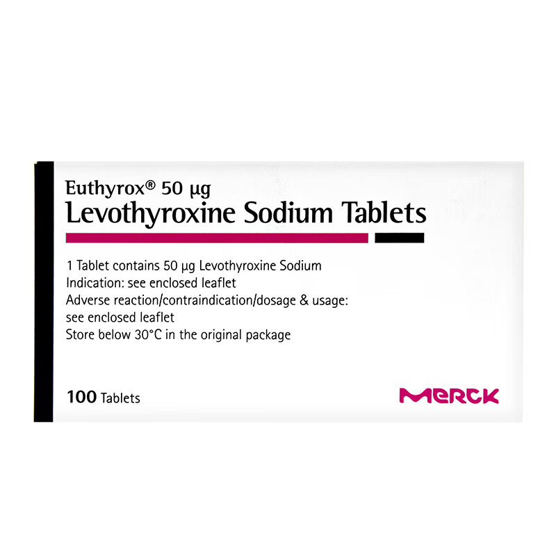 Drug-[Youjiale] Levothyroxine Sodium Tablets 50μg * 100 Tablets/Box for Treatment of Hypothyroidism