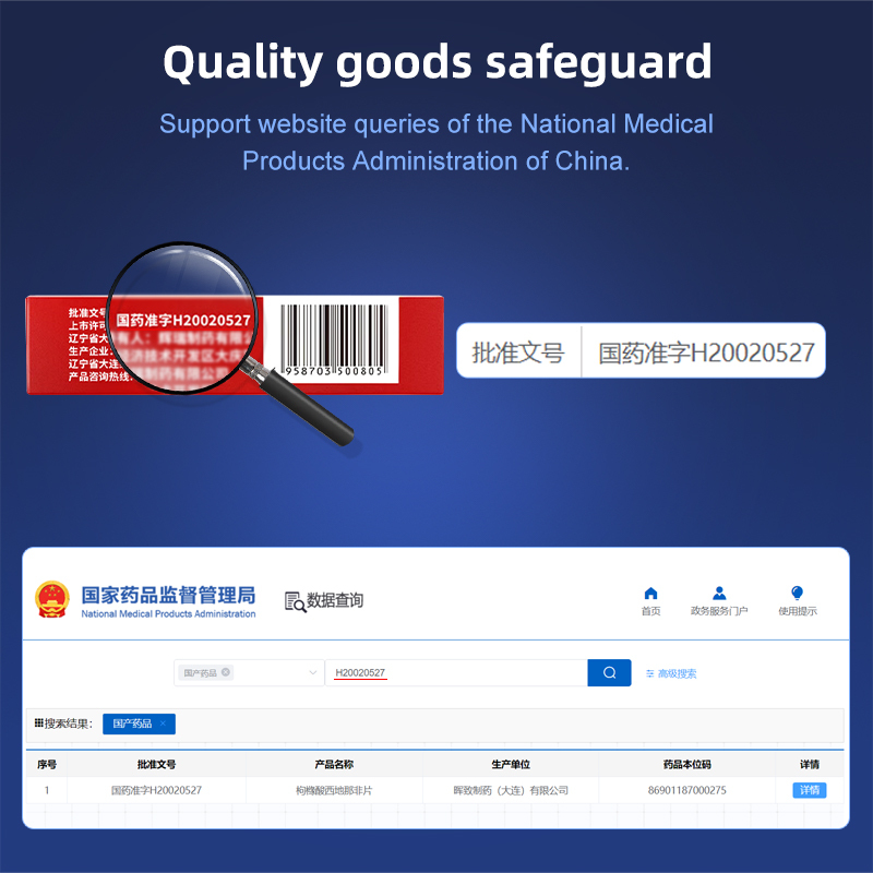 Viagra（伟哥） - Sildenafil Citrate Tablets （万艾可）（50mg*1 tabella / box）Treating erectile dysfunction (confidential shipment)