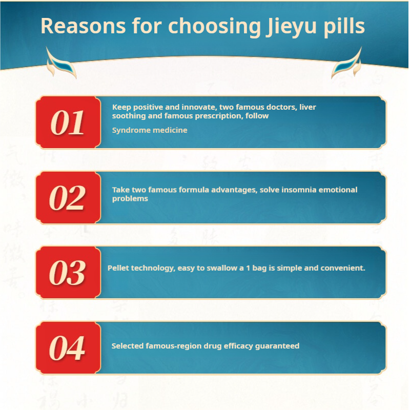 Drug-[Kangqi] Jieyu Pills 12 bags/box for Shugan Jieyu Yangxin Anshen