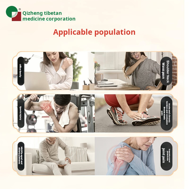 Drug-Qizheng Tibetan medicine Xiaotong plaster 1 paste/bag * 8 paste/box is used for acute and chronic sprains, contusions, bruises from bruises, hyperosteogeny, rheumatism and rheumatoid pain