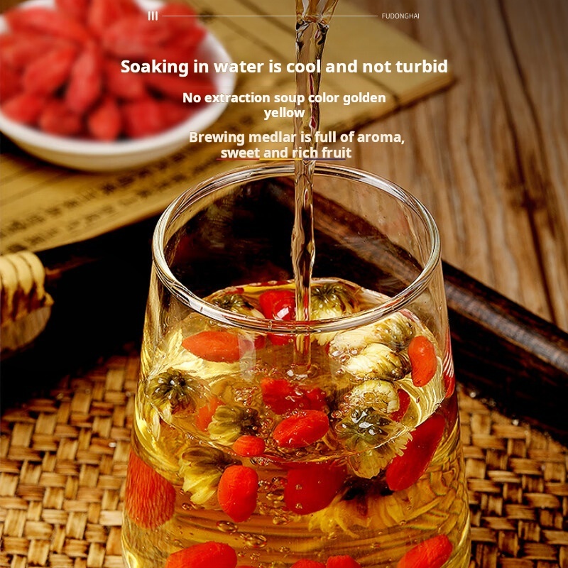 Drug-[Fudonghai] Ningxia Red Lycium Barbarum Canned 500g for Tonifying Liver and Kidney, Mingmu and Tonifying Essence and Blood