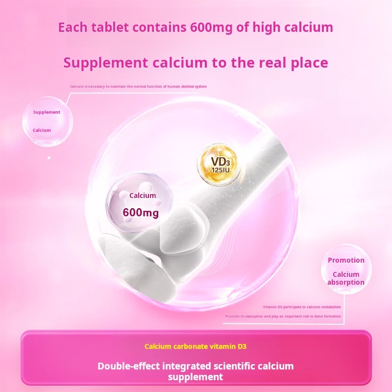 Drugs - [Kai er qi] Calcium D3 Carbonate Tablets 100 Tablets / Box Calcium supplements are used as calcium supplements for pregnant and lactating women, menopausal women, the elderly, etc., and to help prevent and treat osteoporosis.