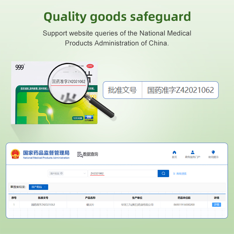药品- 999咽炎片 0.25g*24片/盒  用于慢性咽炎引起咽干、咽痒、刺激性咳嗽