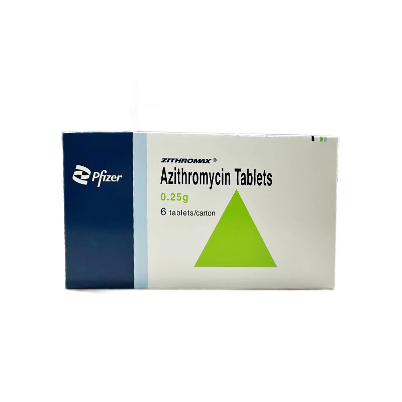 Drugs - [Zithromax] Azithromycin Tablets 0.25g*6 tablets/box For infections caused by sensitive bacteria