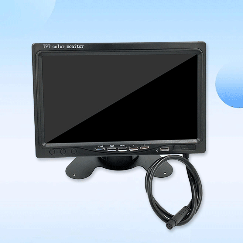 7-inch high-definition LCD desktop car monitor reverse camera two-way input digital display embedded