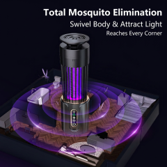 Portable Photocatalytic Mosquito Killer Lamp USB Charging High Voltage Electric Shock Mosquito Lights Solid Pesticide Product-p