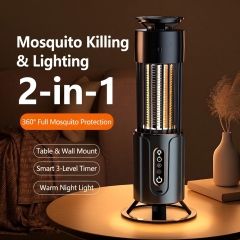 Portable Photocatalytic Mosquito Killer Lamp USB Charging High Voltage Electric Shock Mosquito Lights Solid Pesticide Product-p