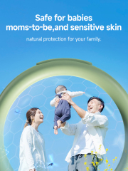 Q1-Qualitell solid reusable ABS silicone mosquito repellent bracelet with a faint fragrance, used for pest control.