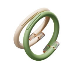 Q1-Qualitell solid reusable ABS silicone mosquito repellent bracelet with a faint fragrance, used for pest control.