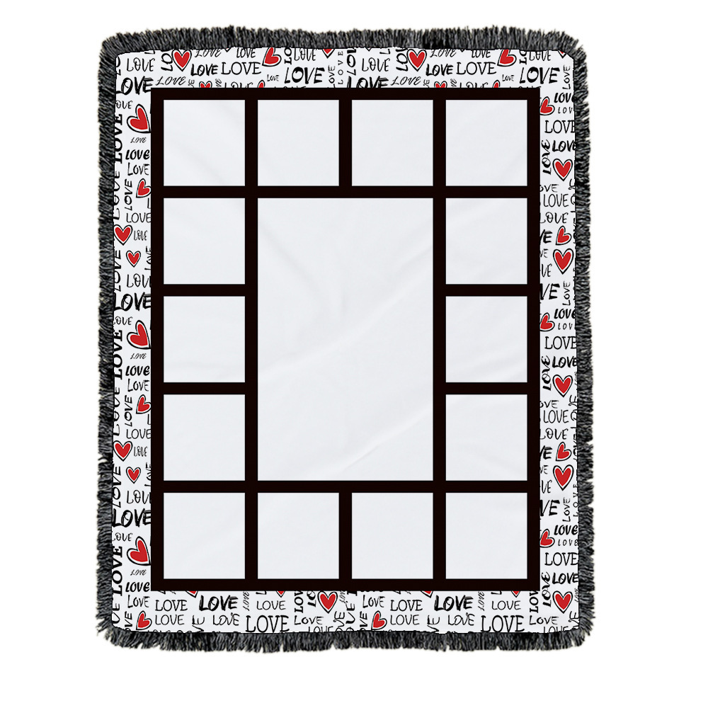 20pack Color Mixed Square 15 Panel Sublimation Blanket