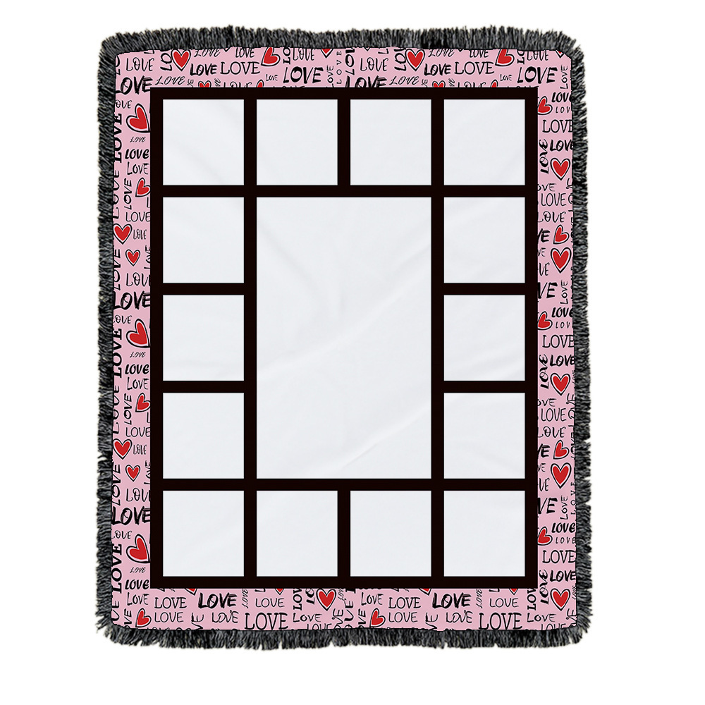 20pack Color Mixed Square 15 Panel Sublimation Blanket