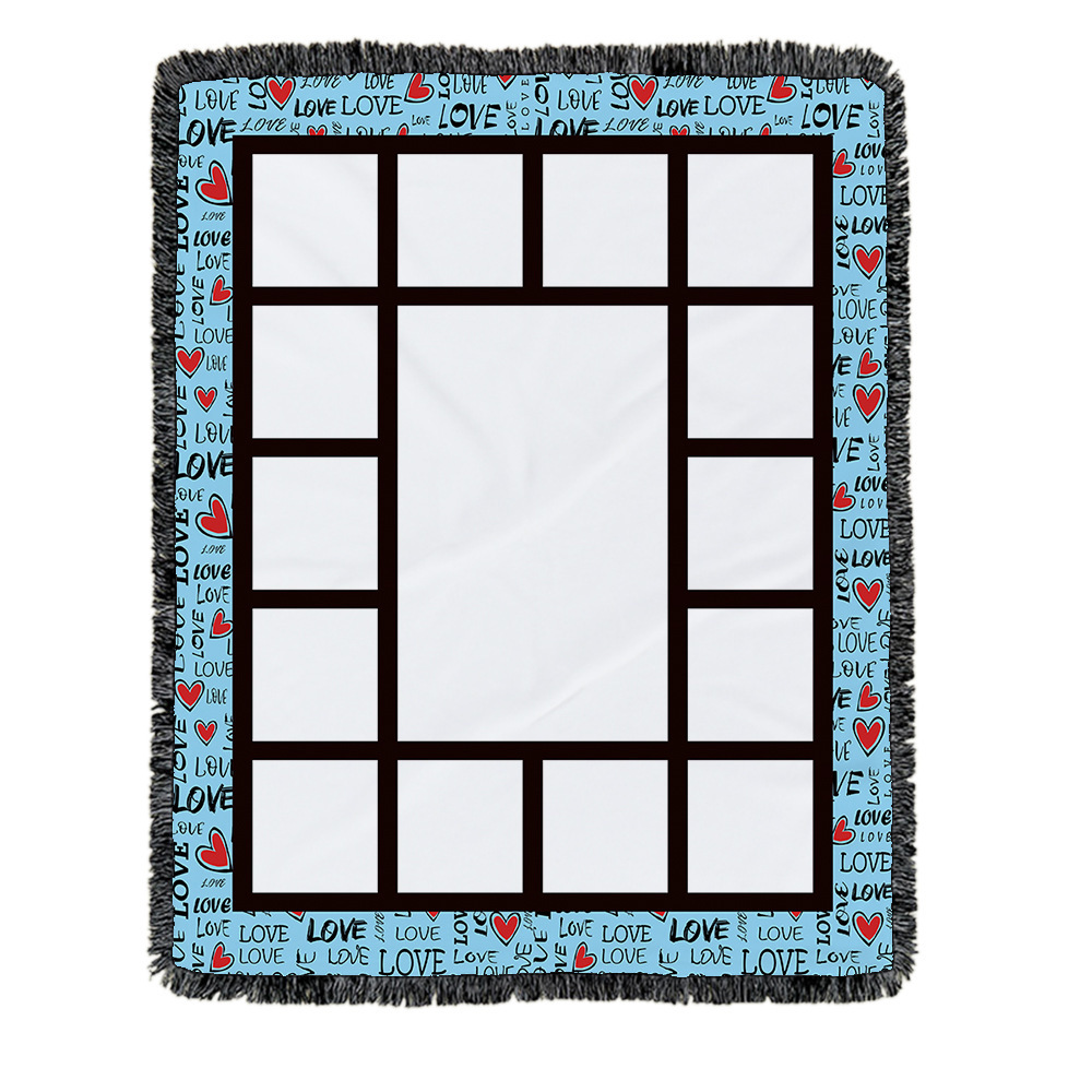 20pack Color Mixed Square 15 Panel Sublimation Blanket