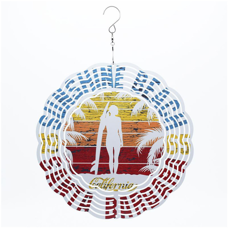 50pack 3D Stainless Halloween Gifts Two Side Printable Sublimation Windspinner
