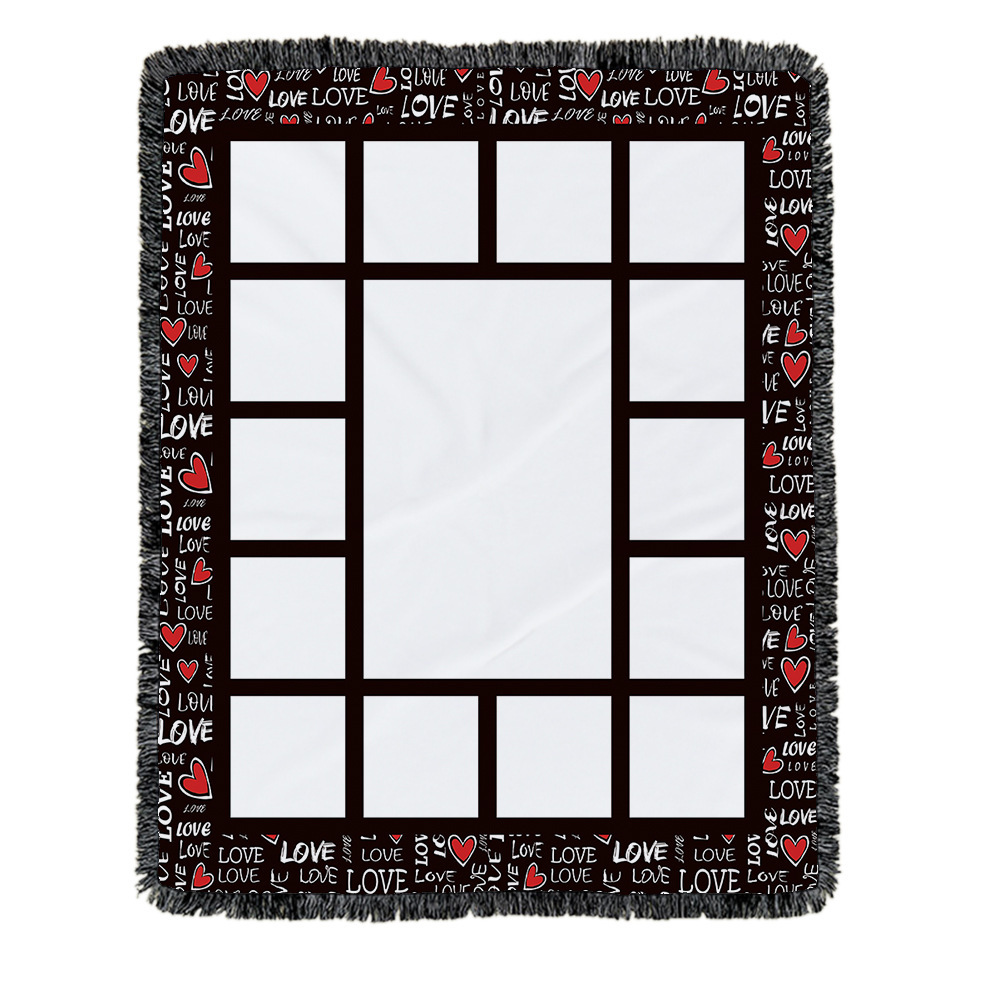 20pack Color Mixed Square 15 Panel Sublimation Blanket