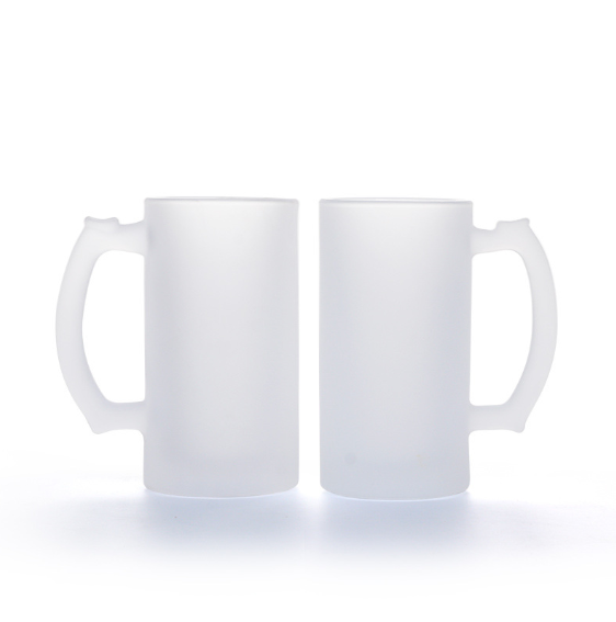 KOCDAM 24 PACK 16oz frosted sublimation glass beer mugs