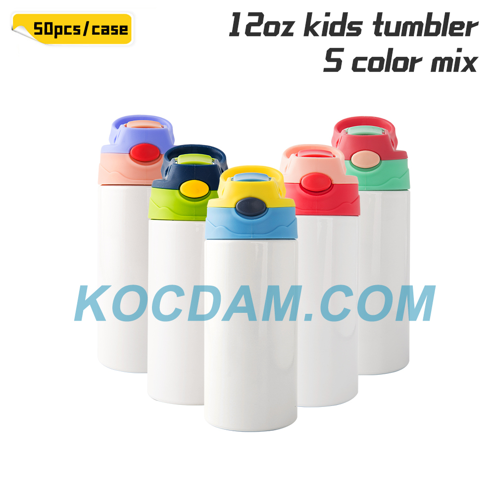 KOCDAM 25/50 Pack 12oz Sublimation Kids Water Bottle Kids Water Bottle