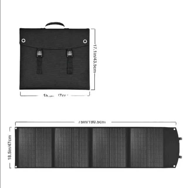 Foldable solar panels kit for camping outdoor 100w200w 300w