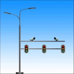 street light pole with camera cctv for smart city