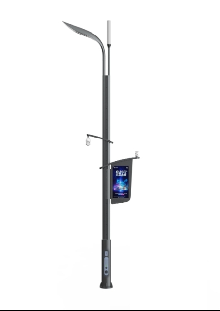 street light pole with camera cctv for smart city